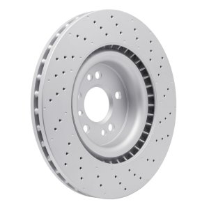 Mercedes-Benz GLE300D Brake Rotor (1) - Front - R1 Concepts - Drilled Carbon Alloy GeoMET - `12-`19